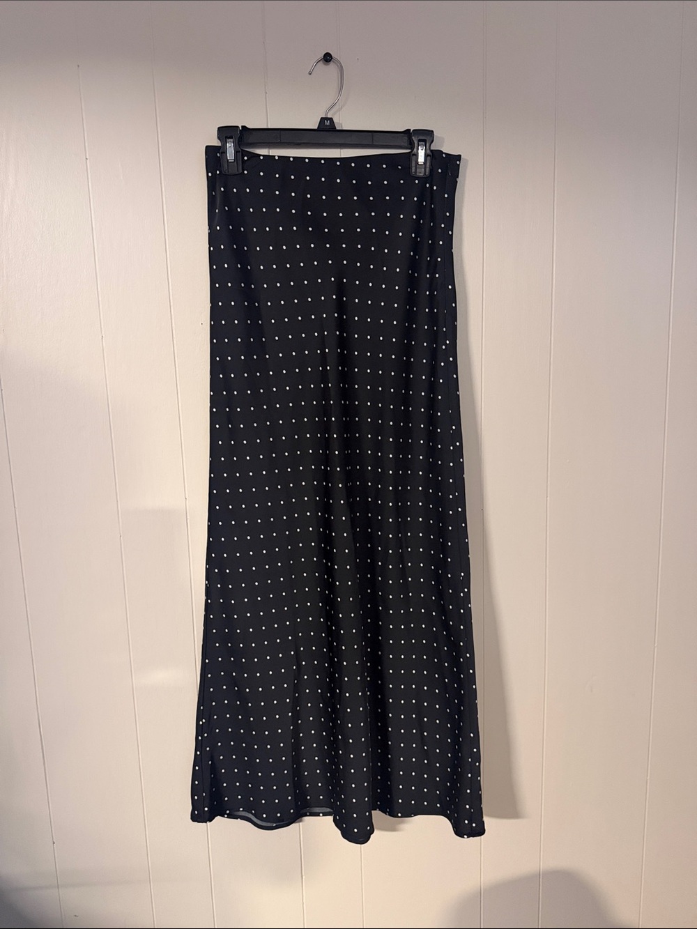 Black Polka Dot Maxi Skirt - Classic Women’s Long Skirt